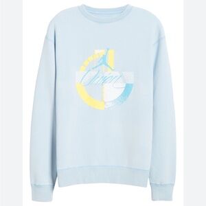 Jordan x Union 2.0 Crewneck Sweatshirt Psychic‎ Blue Large
